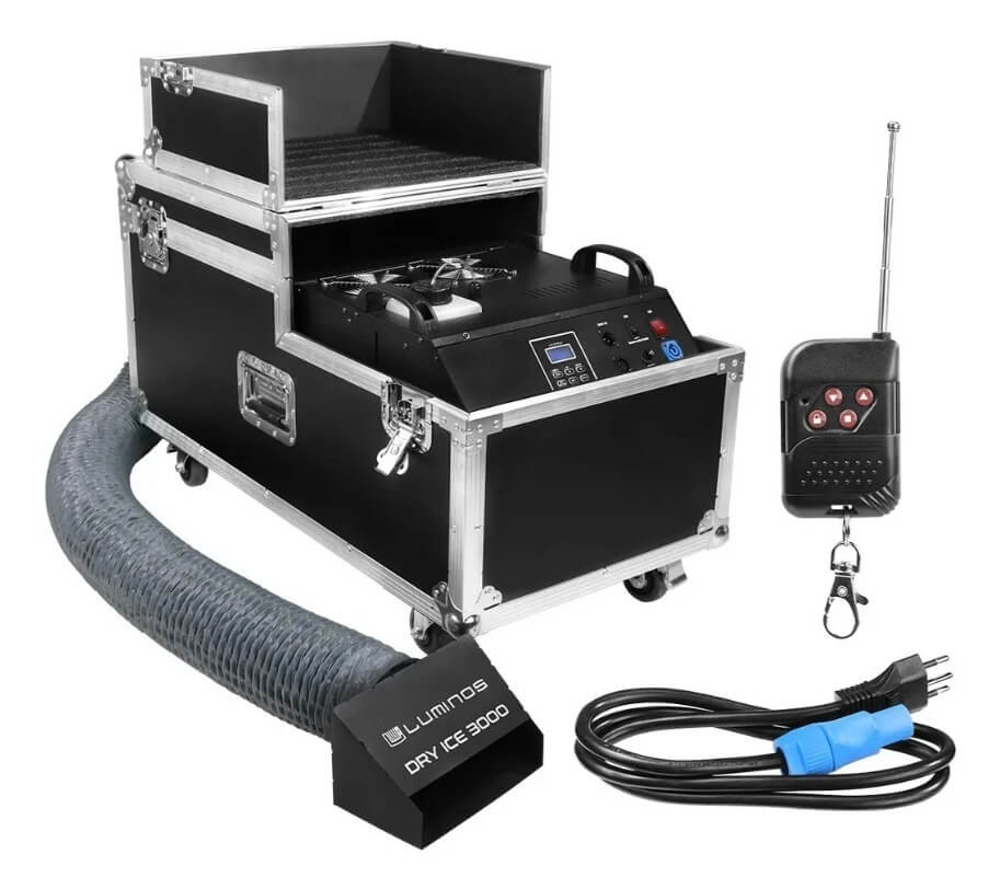 Máquina de fumaça com gelo seco